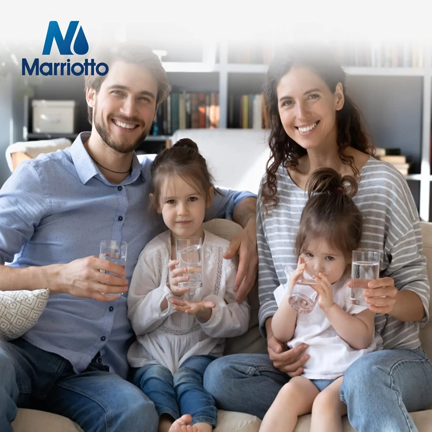 MARRIOTTO Replacement for GE® RPWFE, RPWF (Built-in CHIP) Refrigerator Water Filter, Compatible with GFE28GELDS, PFE28KELDS, PFE28KYNFS, GFD28GELDS, GYE22HMKES, GFE28GYNFS, GFD28GYNFS, Pack of 2