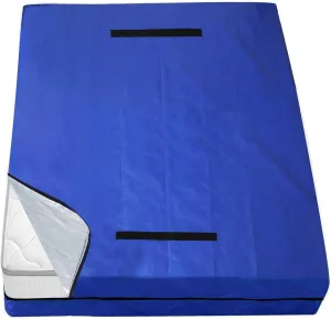 Mattress Bags for Moving and Storage,Waterproof Mattress Cover for Moving with Heavy Duty Handles, Strong Zipper, Reusable Mattress Storage Bag, Moving Supplies & Moving Bags,Twin XL Size,Blue