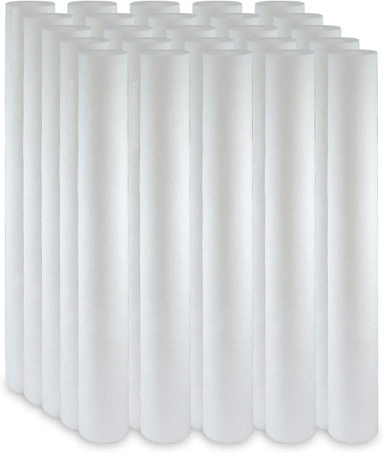 Max Water Slim Blue 5 Micron 20 inch x 2.5 inch Whole House Melt-Blown Polypropylene Sediment Water Filter Replacement Cartridge (Pack of 25)
