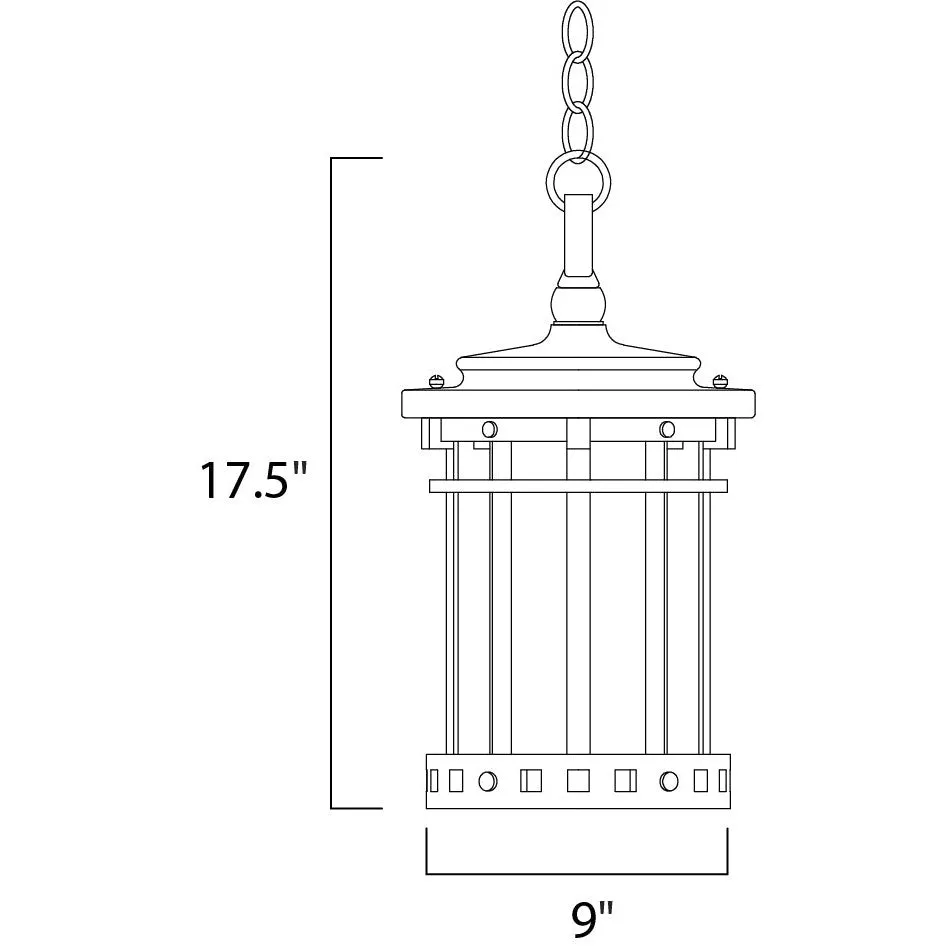 Maxim Lighting SANTA BARBARA DC 3138CDSE Exterior Country Rustic - Brown