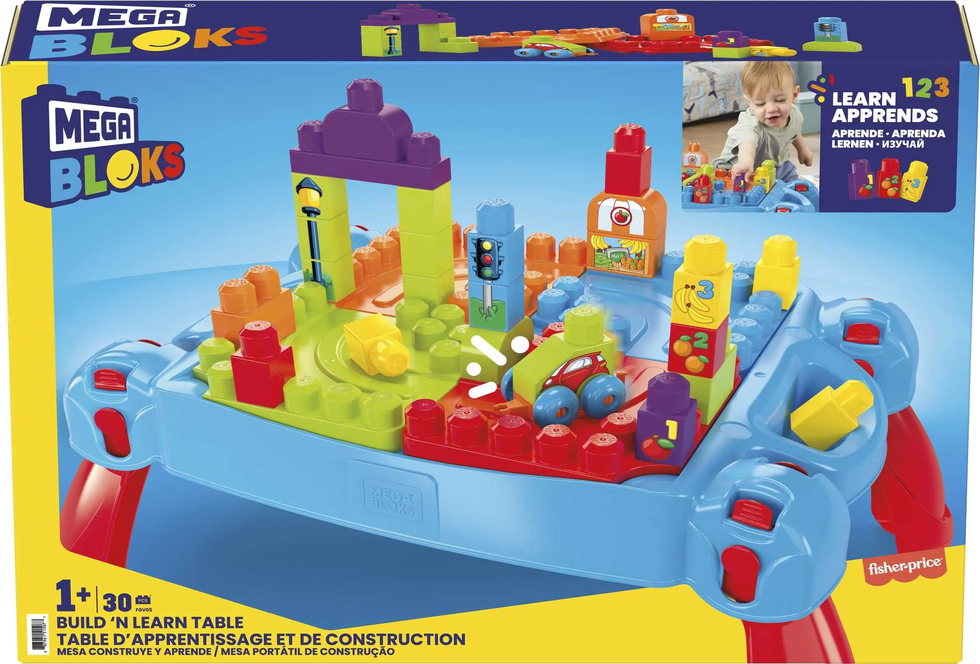 Mega Bloks Build 'n Learn Table