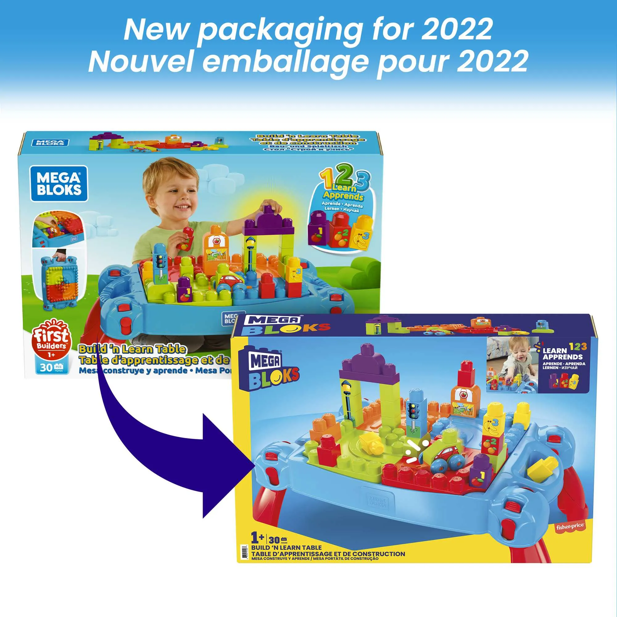 Mega Bloks Build 'n Learn Table