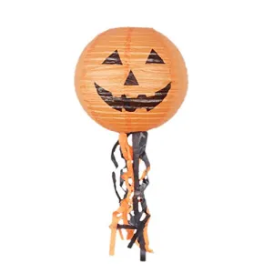 MENT 15.75 inches Halloween Pumpkin Paper Lantern Hanging Decor DIY Party Decor