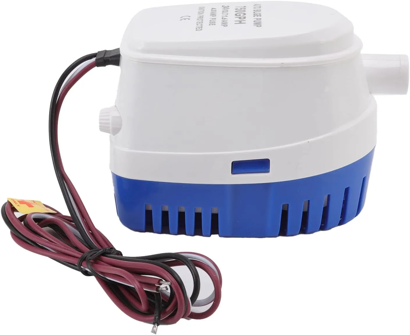 Mini Auto Bilge Pump with a Filter Base - Light Diving Pump for Automatic Drainage - Plastic Cover Material (24V)