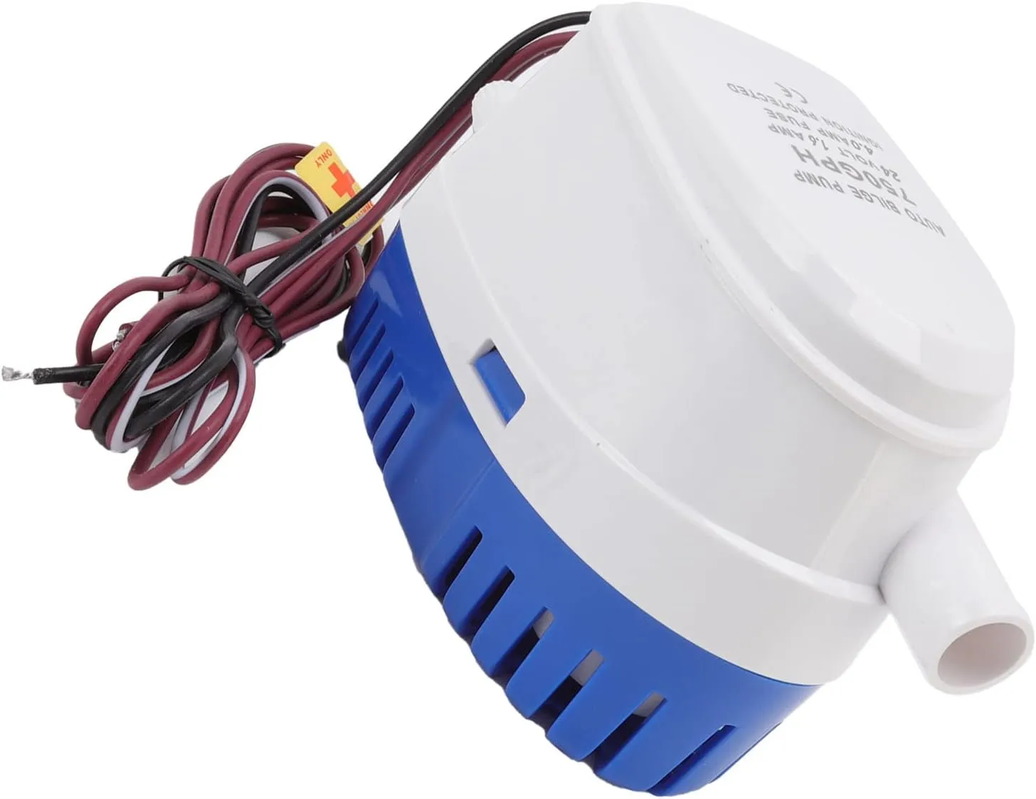 Mini Auto Bilge Pump with a Filter Base - Light Diving Pump for Automatic Drainage - Plastic Cover Material (24V)