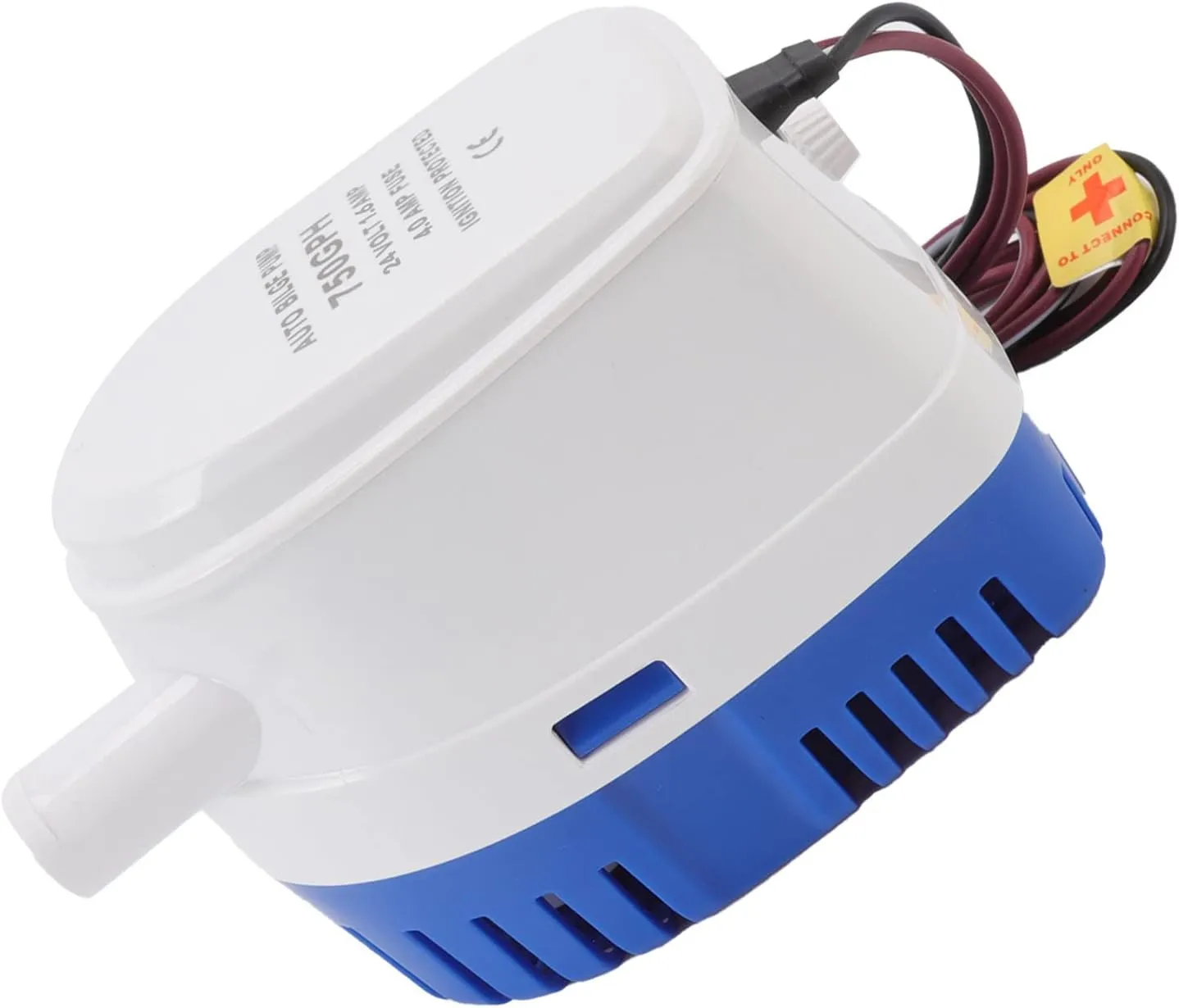 Mini Auto Bilge Pump with a Filter Base - Light Diving Pump for Automatic Drainage - Plastic Cover Material (24V)