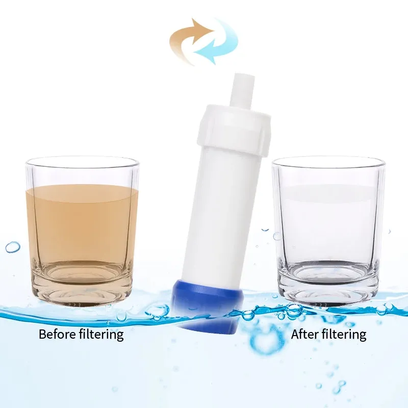 Mini Camping Water Purifier Filter Straw for Outdoor Emergency Travel Hiking
