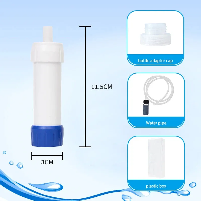 Mini Camping Water Purifier Filter Straw for Outdoor Emergency Travel Hiking