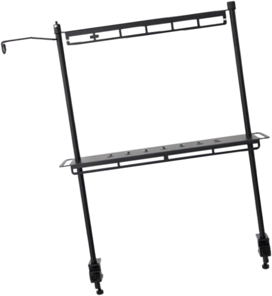 misppro Camping Lantern Stand with Table Clamp Stable Versatile Desktop Storage Rack for Travel Backpacking Hiking BBQ Picnic