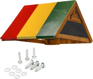 MOFEEZ 52" x 90" Swing Set Replacement Tarp for Play Set Outdoor, 100% PVC Vinyl Coated Marine Grade Fabric, Multi-Color