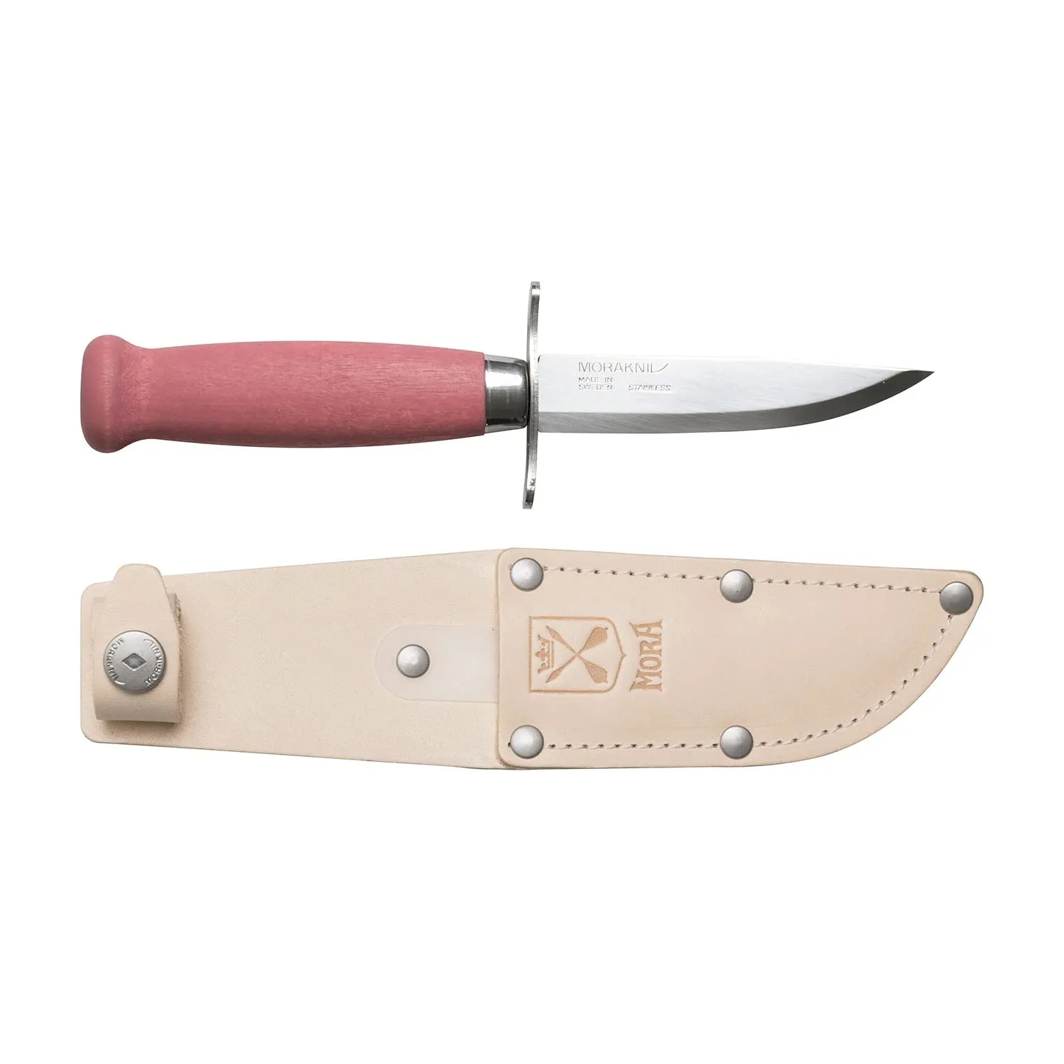 Morakniv M-13973 Scout 39 Children's Stainless Steel Fixed-Blade Knife with Sheath, 3.39" Length