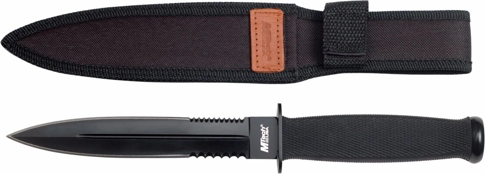 MTech USA MT-225 11.5" Overall,Black Bladed Boot Knife & Sheath