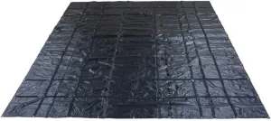 Mytee Products 16' x 24' Flatbed Truck 18 Oz Steel Tarp with 4 FT Drop - Black Heavy Duty Vinyl Waterproof Tarp for Trailers to Protect Cargo from Wind, Rain, Snow and Sun