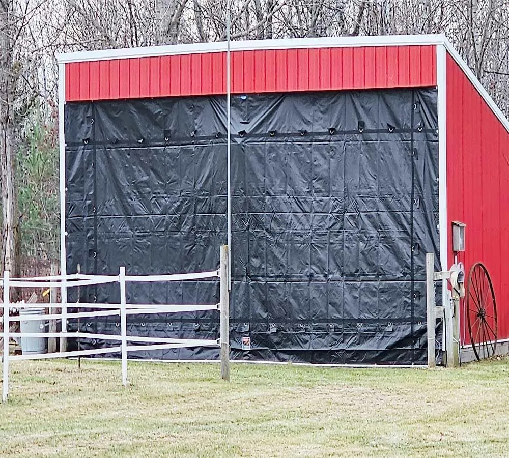 Mytee Products 16' x 24' Flatbed Truck 18 Oz Steel Tarp with 4 FT Drop - Black Heavy Duty Vinyl Waterproof Tarp for Trailers to Protect Cargo from Wind, Rain, Snow and Sun