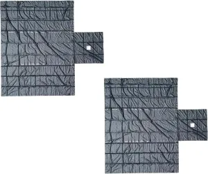 Mytee Products (2 Pack) Airbag/Parachute Fabric Black Ultra Light Lumber Tarp 28' x 27' (10' Drop) - 14 Oz Vinyl Lumber Tarps for Flatbed Truck & Trailer