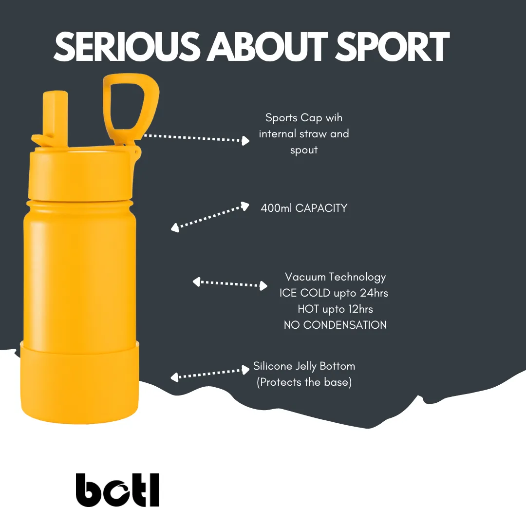 NEW 400ml One Green Epic Insulated Stainless Steel Canteen - Bee