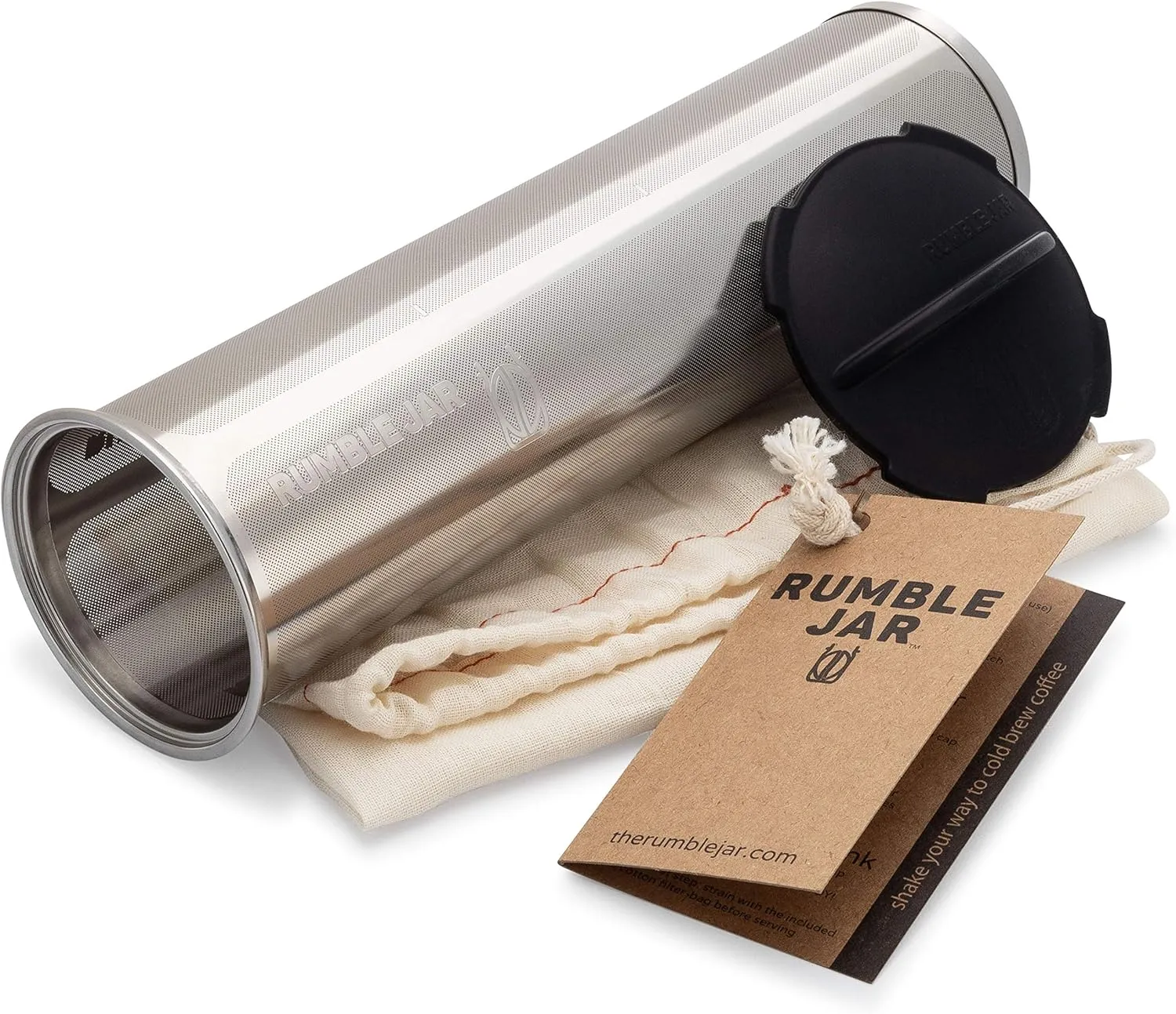 Next-Gen Cold Brew Coffee Maker for Mason Jars - 200 Micron Filter Is Ideal for Coarse Grounds & Stronger Coffee - Standalone Filter (no Mason Jar included)