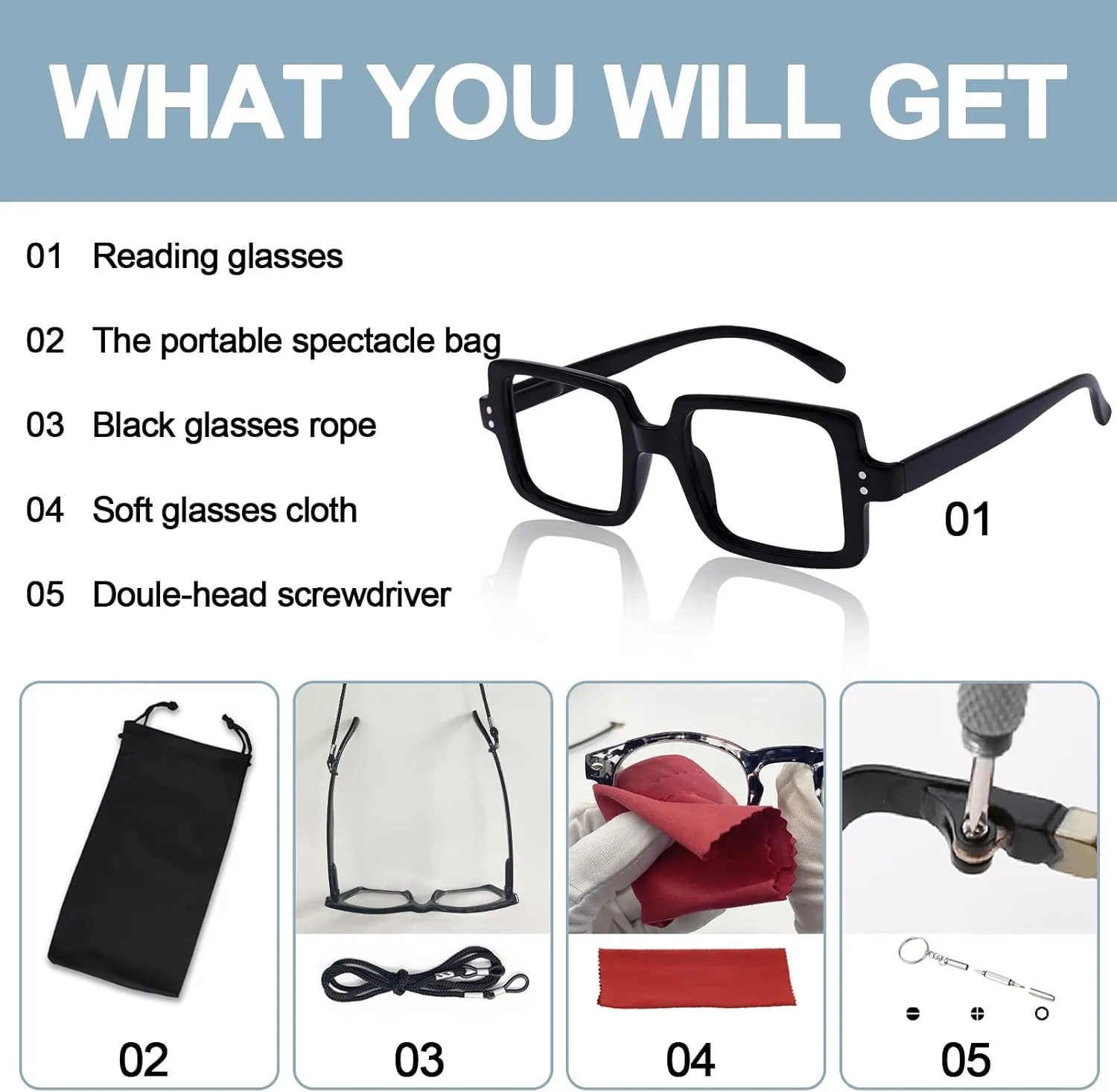 OCCI CHIARI Bifocal Reading Glasses with Clear Top,Blue Light Blocking Transition Readers Women 1.0 1.5 2.0 2.5 3.0 3.5(100  Black)