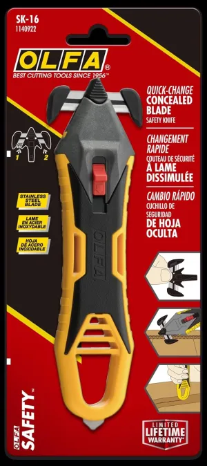 OLFA SK-16 Concealed Blade Safety Knife w/Replaceable Head