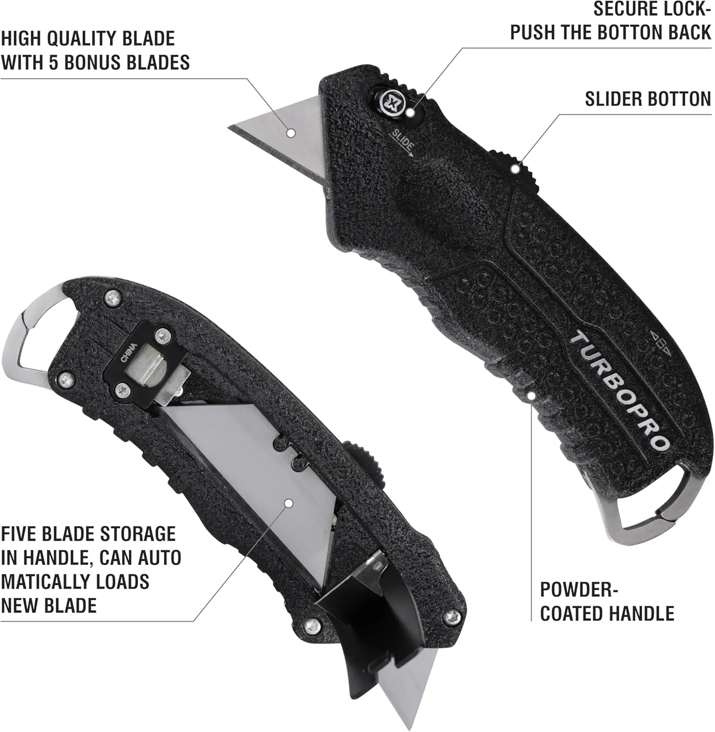 Olympia Tools 33-187 Turbopro Autoload Knife