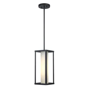 One Light Hanging Lantern in Black