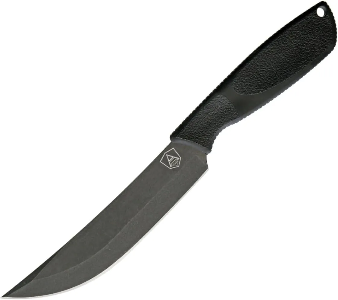 Ontario Knife Company, Spec Plus Alpha Combat Knife, Fixed 6.1" Black Plain Blade, Synthetic Rubber Handle, Nylon Sheath, Boxed