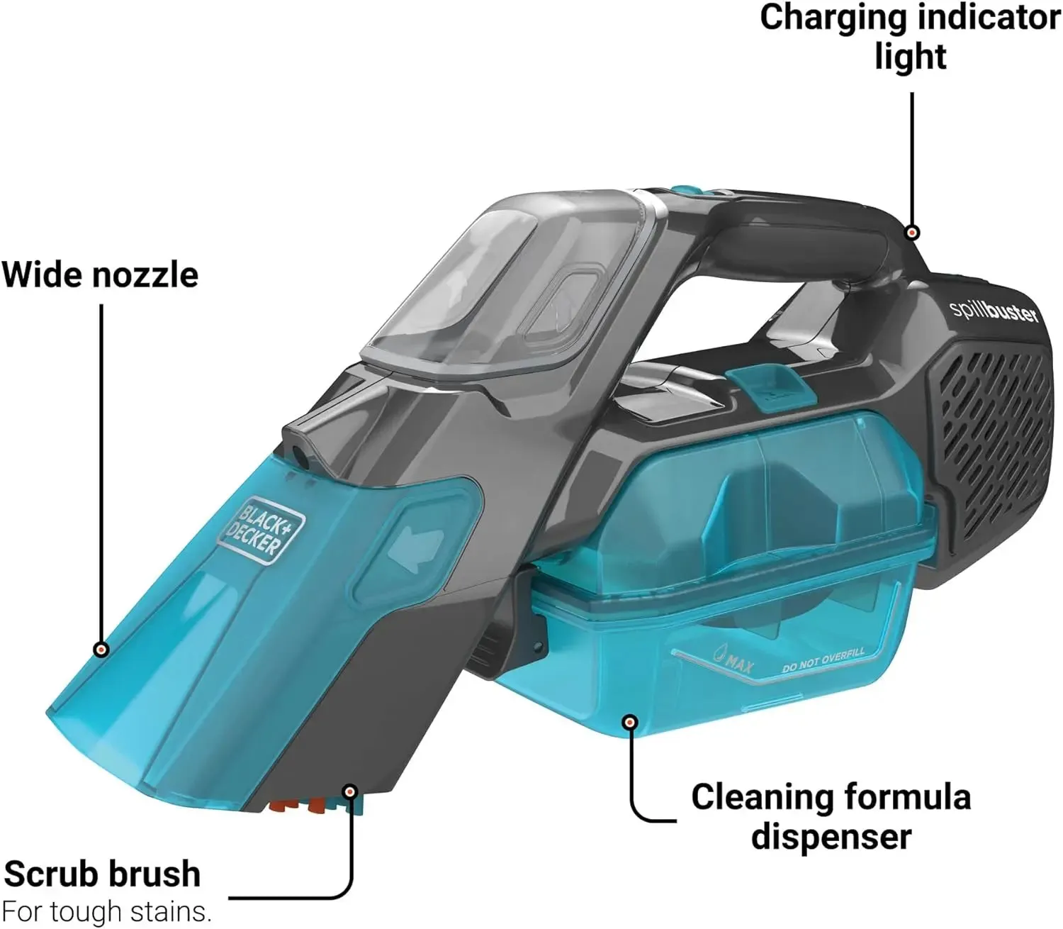 Open Box - BLACK DECKER Spillbuster Cordless Spill   Spot Cleaner (BHSB320JP) (B086T5FFZW)