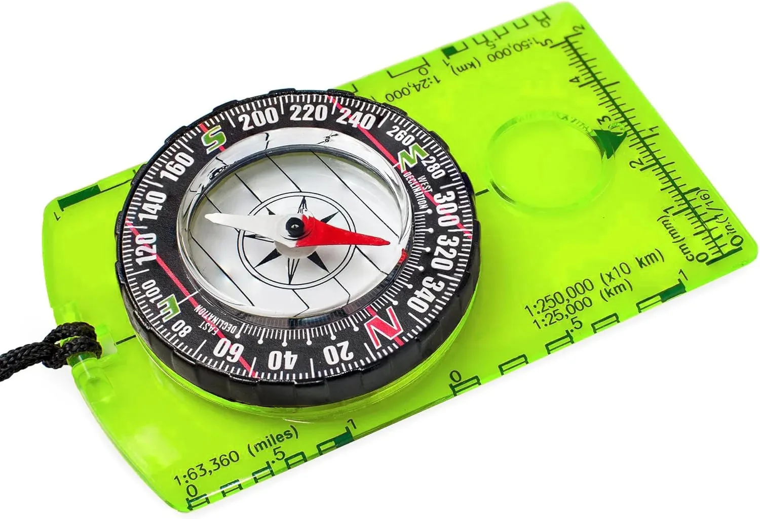 Orienteering Compass - Hiking Backpacking Compass | Advanced Scout Compass for Camping & Navigation - Baseplate Survival Tool