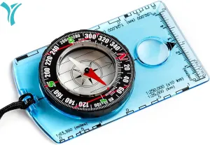 Orienteering Compass - Hiking Backpacking Compass | Advanced Scout Compass for Camping & Navigation - Baseplate Survival Tool