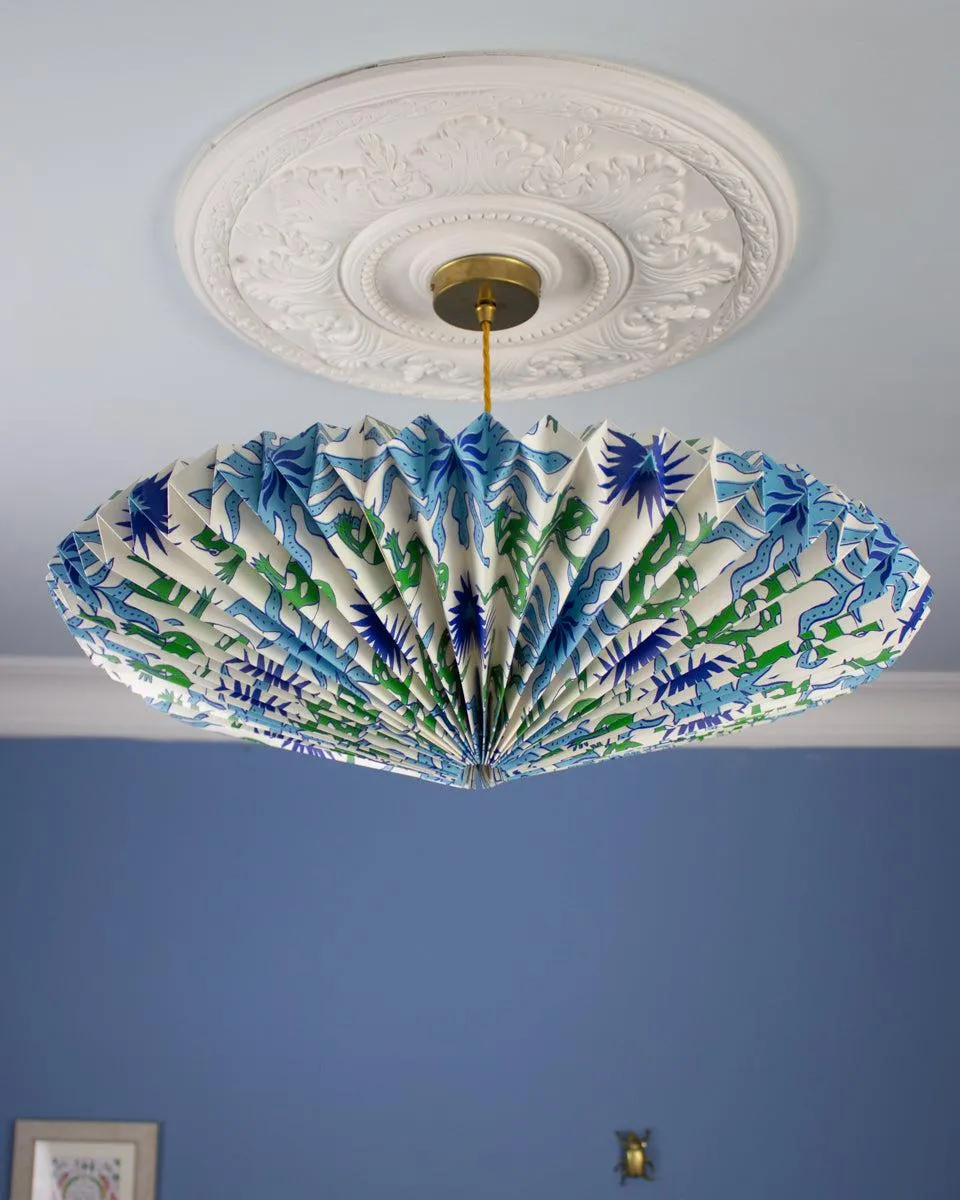 Origami Paper Lightshade Eclipse 'Dancing Lizards'