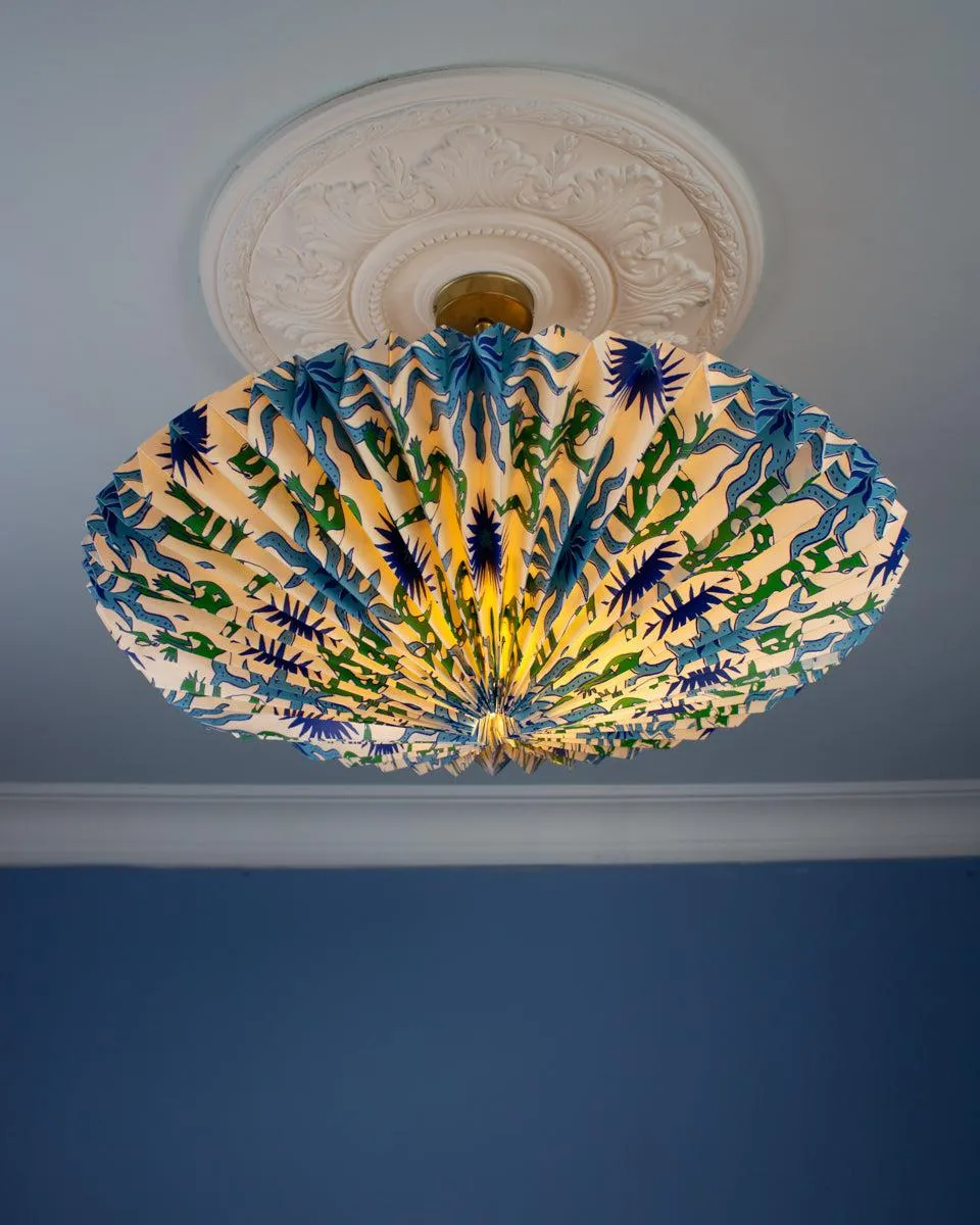 Origami Paper Lightshade Eclipse 'Dancing Lizards'
