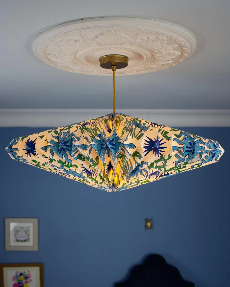 Origami Paper Lightshade Eclipse 'Dancing Lizards'