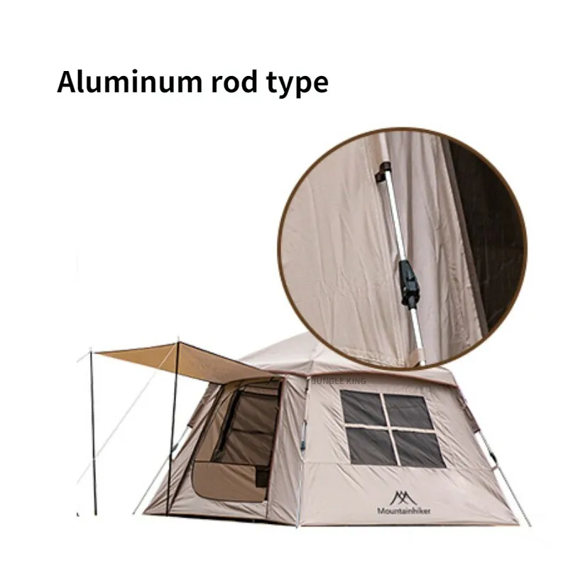 Outdoor Automatic Tent 150D Oxford Fabric Portable 3-4 Person Quick Build Camping Tent With Door Canopy Fabric