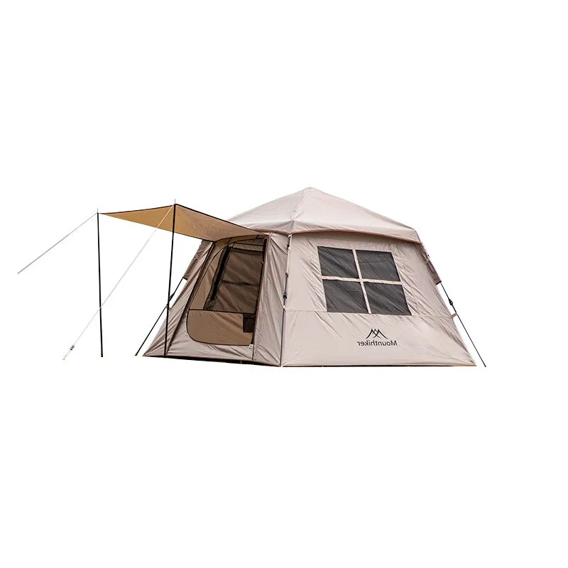 Outdoor Automatic Tent 150D Oxford Fabric Portable 3-4 Person Quick Build Camping Tent With Door Canopy Fabric