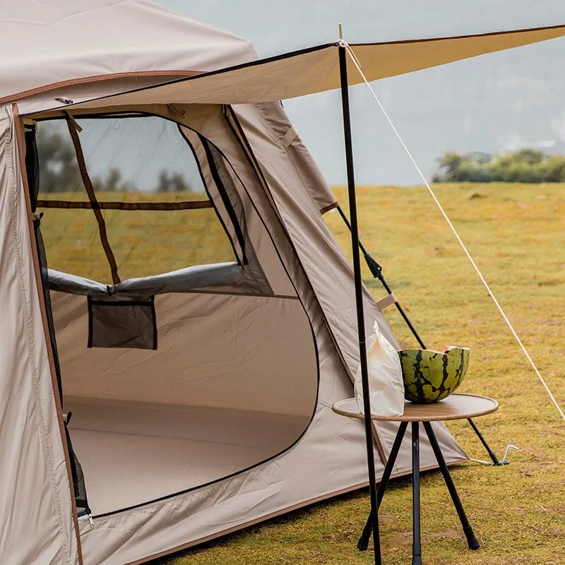 Outdoor Automatic Tent 150D Oxford Fabric Portable 3-4 Person Quick Build Camping Tent With Door Canopy Fabric