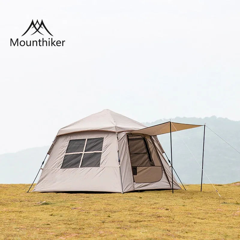 Outdoor Automatic Tent 150D Oxford Fabric Portable 3-4 Person Quick Build Camping Tent With Door Canopy Fabric