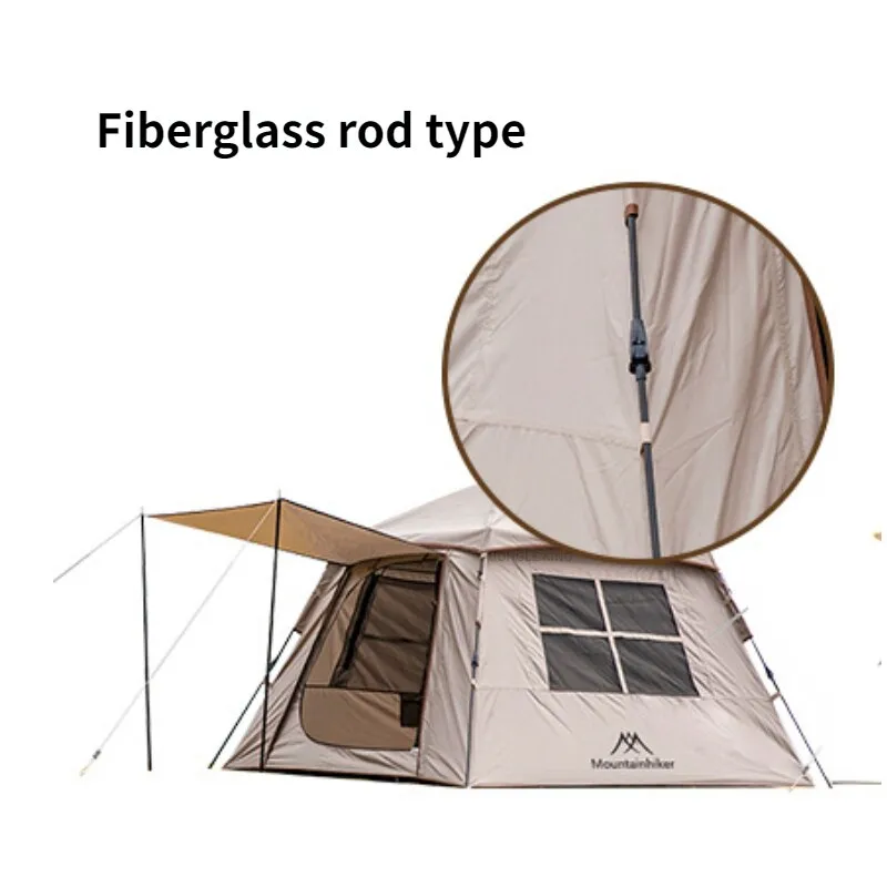 Outdoor Automatic Tent 150D Oxford Fabric Portable 3-4 Person Quick Build Camping Tent With Door Canopy Fabric