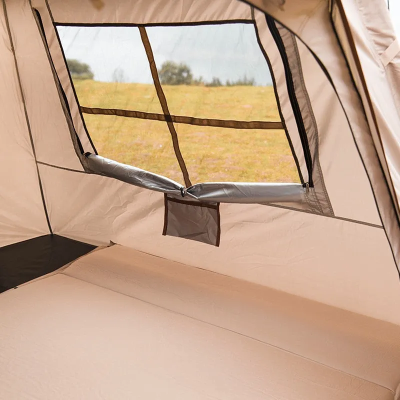 Outdoor Automatic Tent 150D Oxford Fabric Portable 3-4 Person Quick Build Camping Tent With Door Canopy Fabric