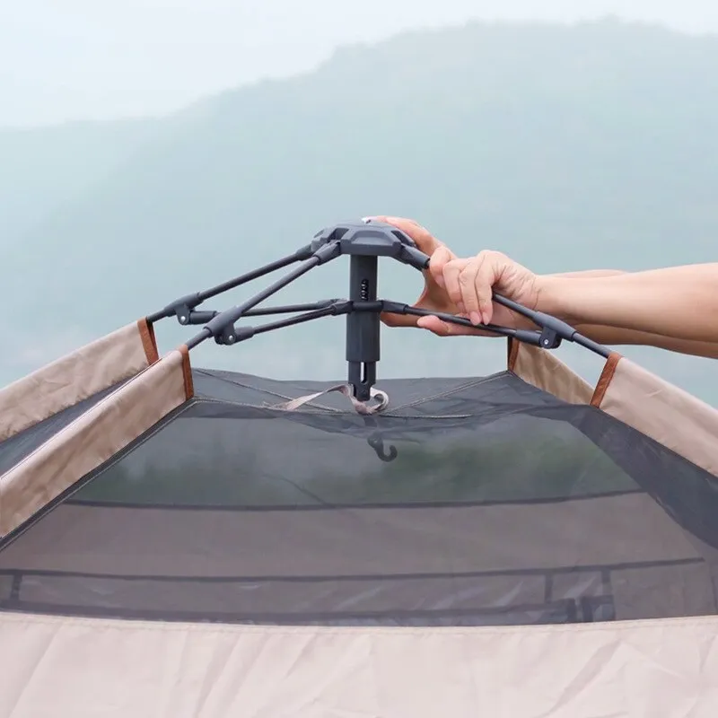 Outdoor Automatic Tent 150D Oxford Fabric Portable 3-4 Person Quick Build Camping Tent With Door Canopy Fabric