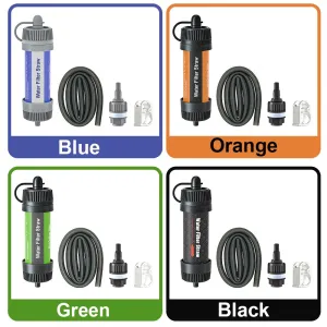Outdoor Camping Compact Water Filter Straw - Portable Water Purifier Survival Gear for Adventure, Backpacking, and Emergency Preparedness