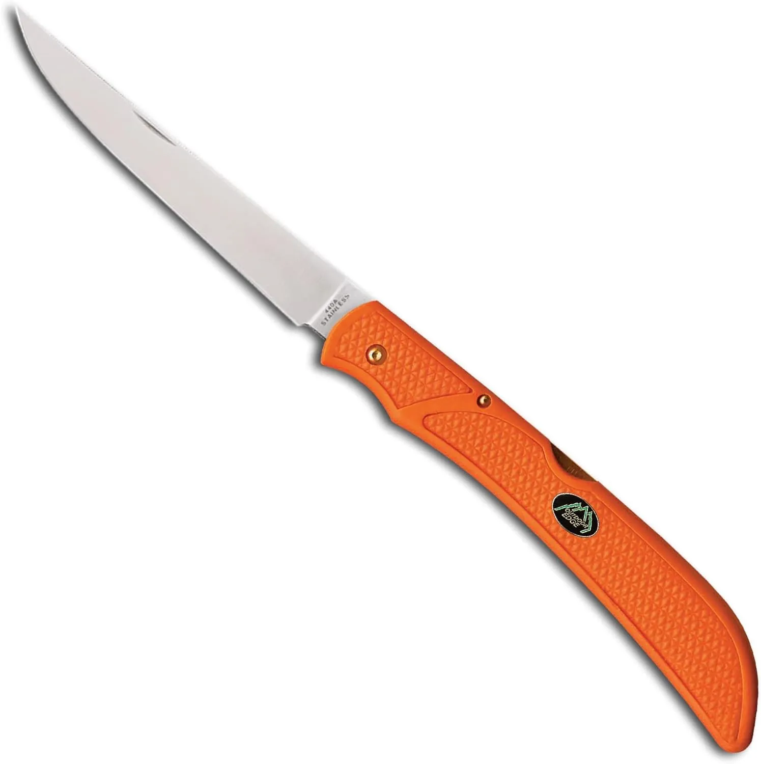 OUTDOOR EDGE Fish & Bone - Folding Fillet Knife with 5.0" 440A Stainless Steel Blade for Fish and Processing Big Game - Pocket Clip