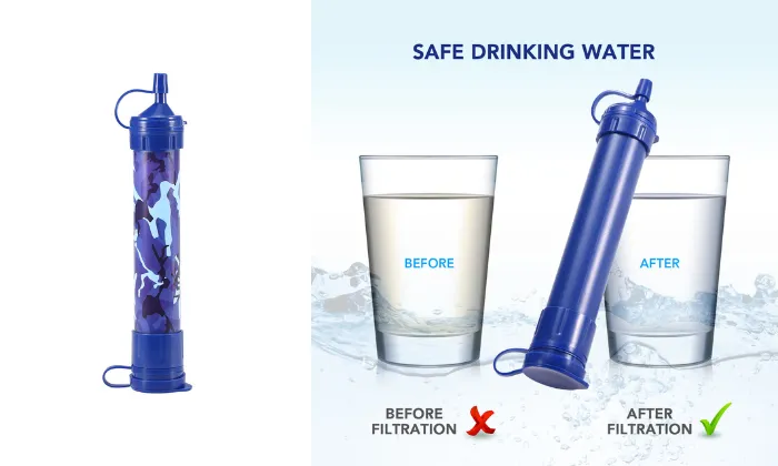 Outdoor Personal Water Filter Straw