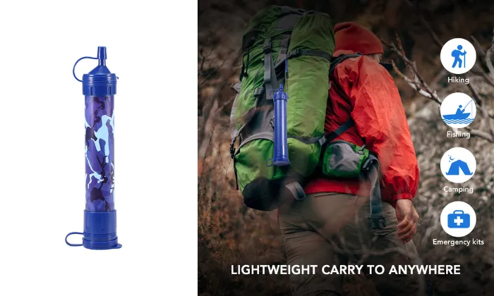 Outdoor Personal Water Filter Straw