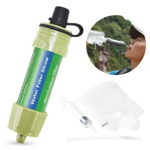 Outdoor Survival Water Purifier - Mini Filter Straw for Emergency Life