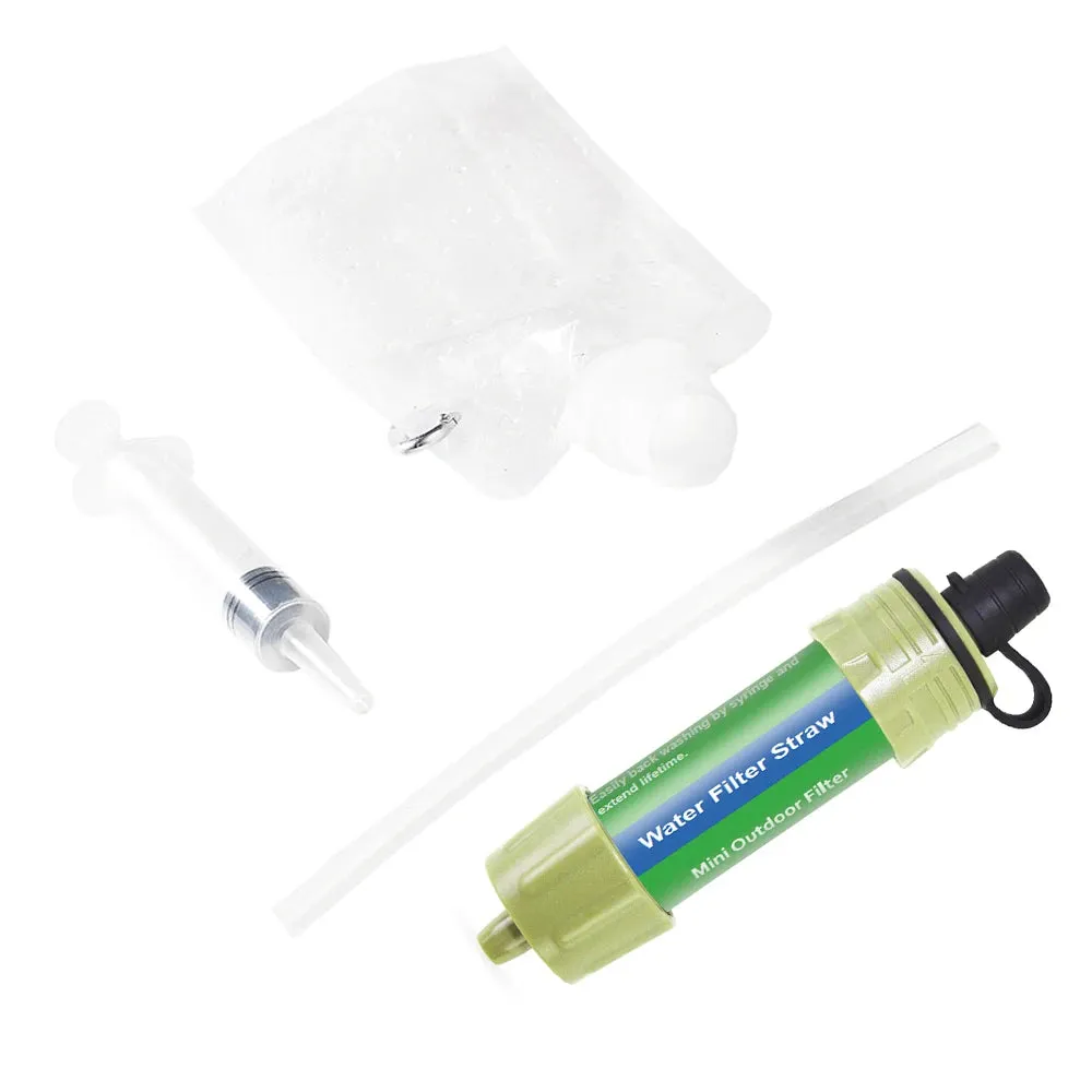 Outdoor Survival Water Purifier - Mini Filter Straw for Emergency Life