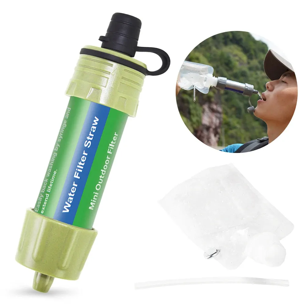 Outdoor Survival Water Purifier - Mini Filter Straw for Emergency Life