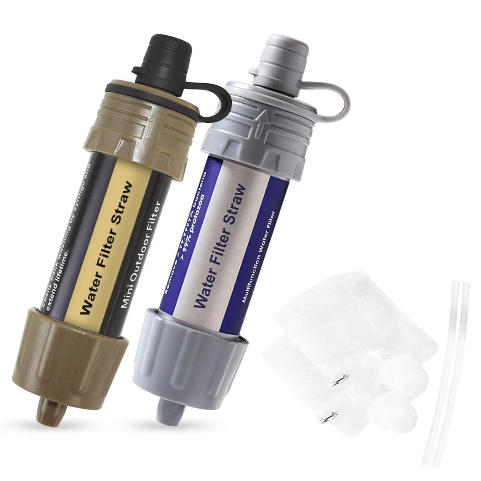 Outdoor Water Filter Straw for Emergency Preparedness Camping Traveling