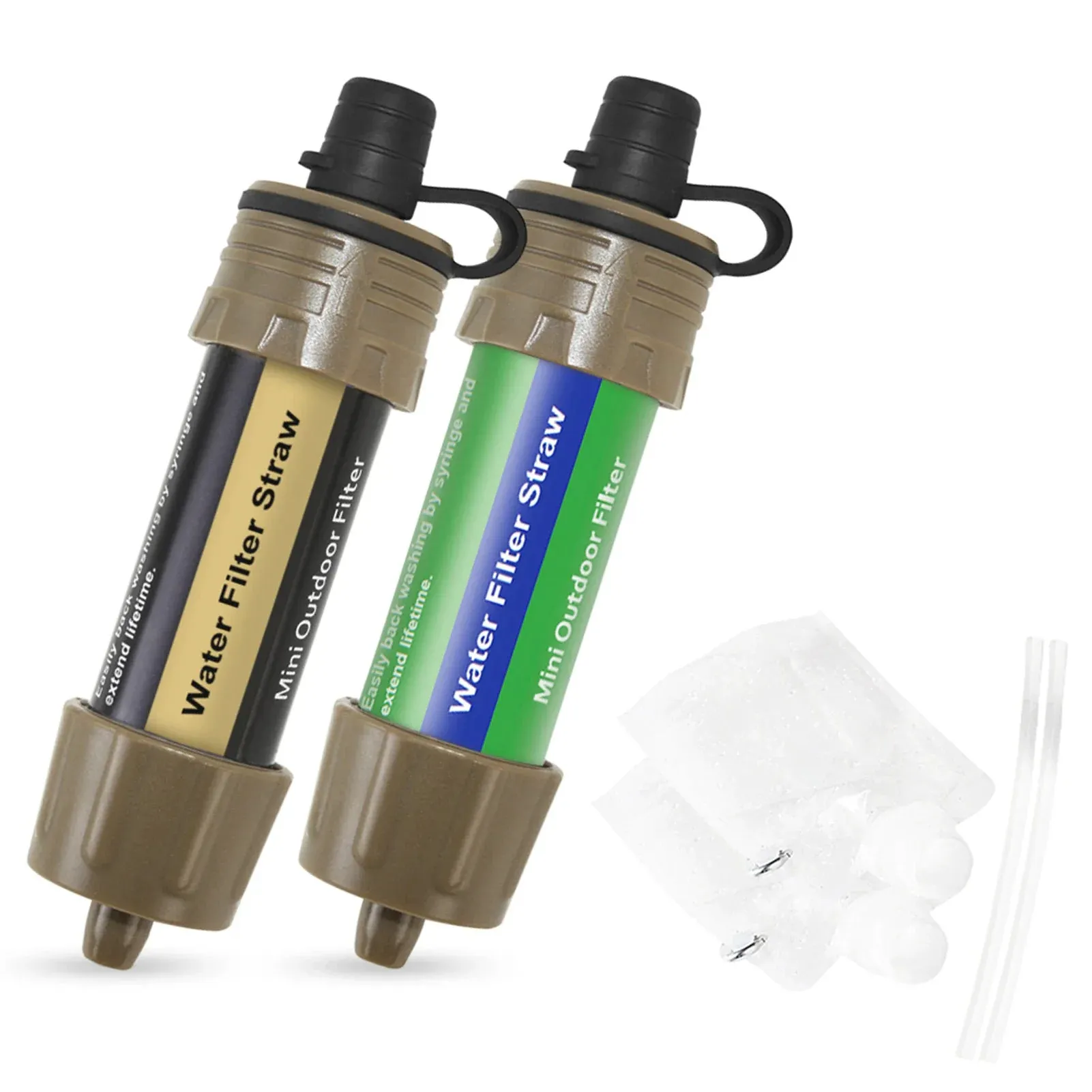 Outdoor Water Filter Straw for Emergency Preparedness Camping Traveling