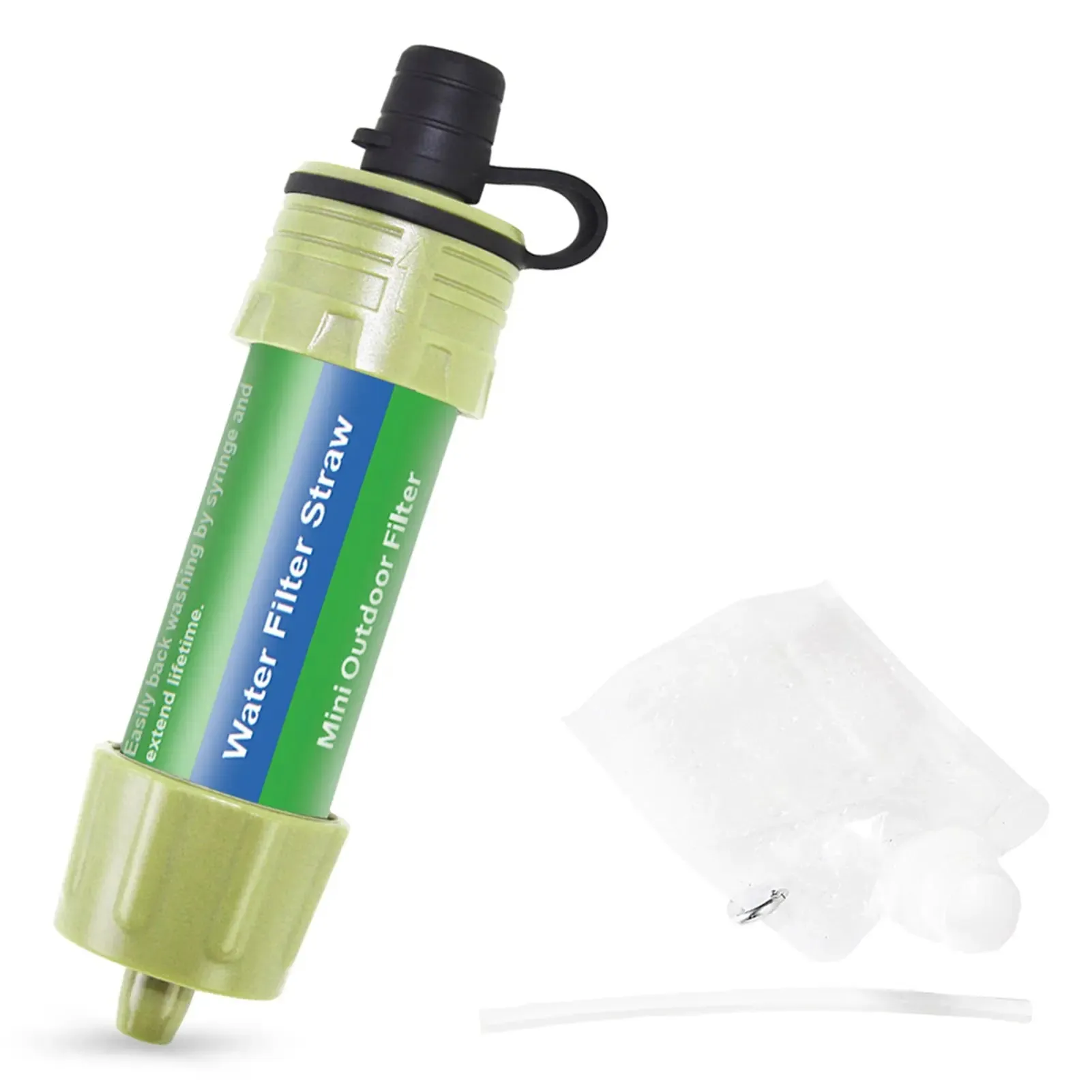 Outdoor Water Filter Straw for Emergency Preparedness Camping Traveling