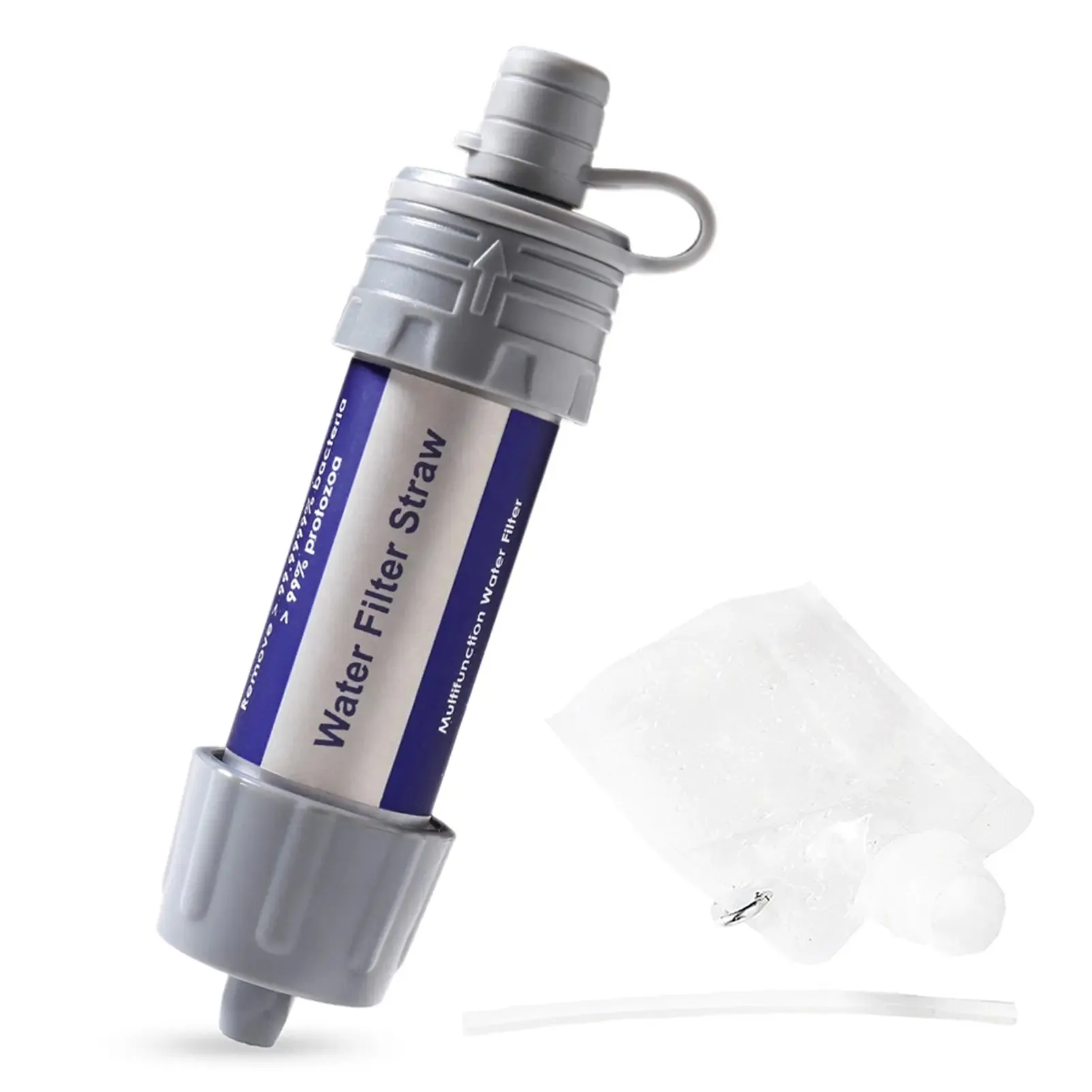 Outdoor Water Filter Straw for Emergency Preparedness Camping Traveling